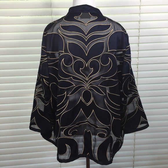 Chico's Travelers Collection Jacket Size 2 (L/12) - Picture 2 of 8